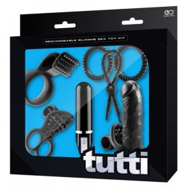 Черный вибронабор для двоих TUTTI BOX KIT SET